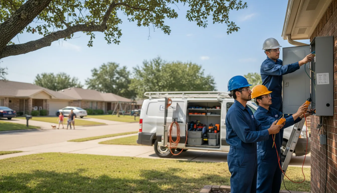 Certified electrician providing emergency electrical services in Garland, ME